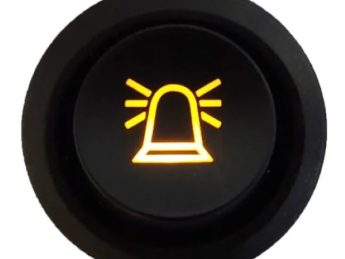 BI-color schakelaar symbool / logo oranje 4 pins