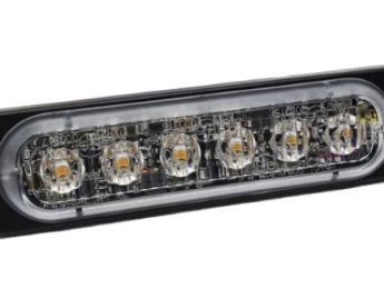 Flitser, 6 LED, kleur oranje, type ST6