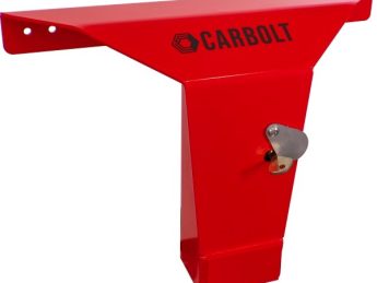 Trekhaakslot type Carbolt 100, beveiliging achterdeuren / klep, kleur rood , exclusief verkleinstuk