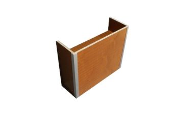 Wielkasten met bovenbak 150 mm. multiplex 15 mm., kleur bruin