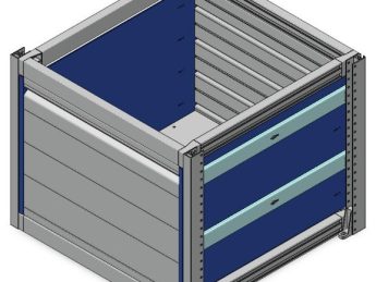 Aluminium verhoogde vloersysteem Br635-L620-H525, lade 425