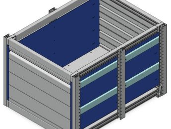 Aluminium verhoogde vloersysteem Br635-L821-H525, lade 425