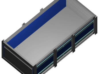 Aluminium verhoogde vloersysteem Br635-L1221-H400, lade 300