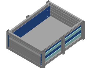 Aluminium verhoogde vloersysteem Br635-L821-H300, lade 200